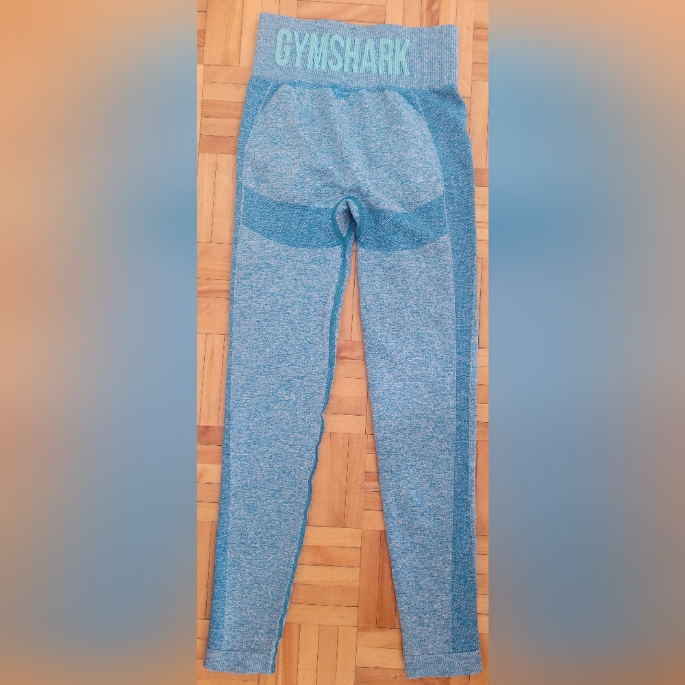 XXSmall Gymshark Teal-Blue Seamless Kids Leggings